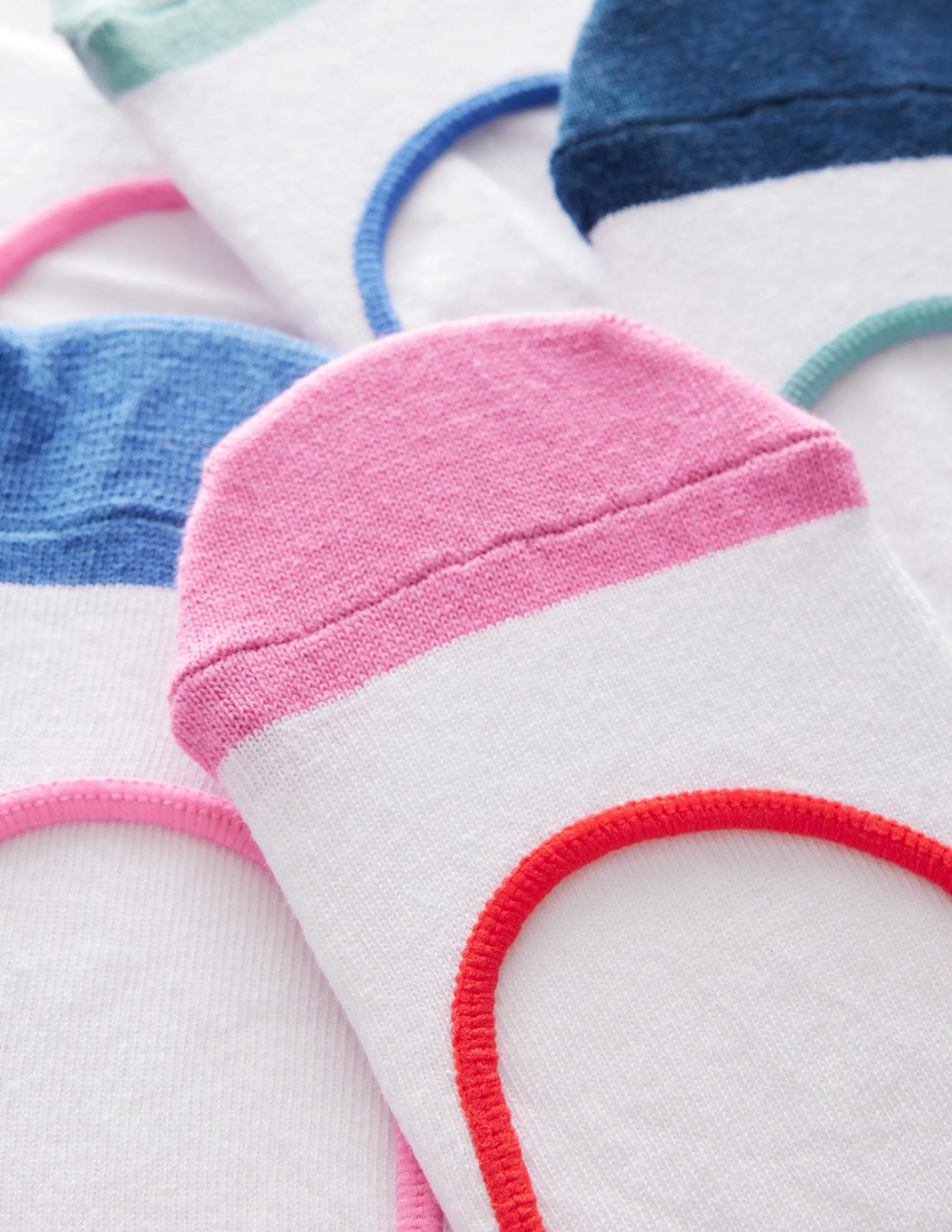 5 Paires de Chaussettes Secrètes - Multicolores, Bloc de Couleur