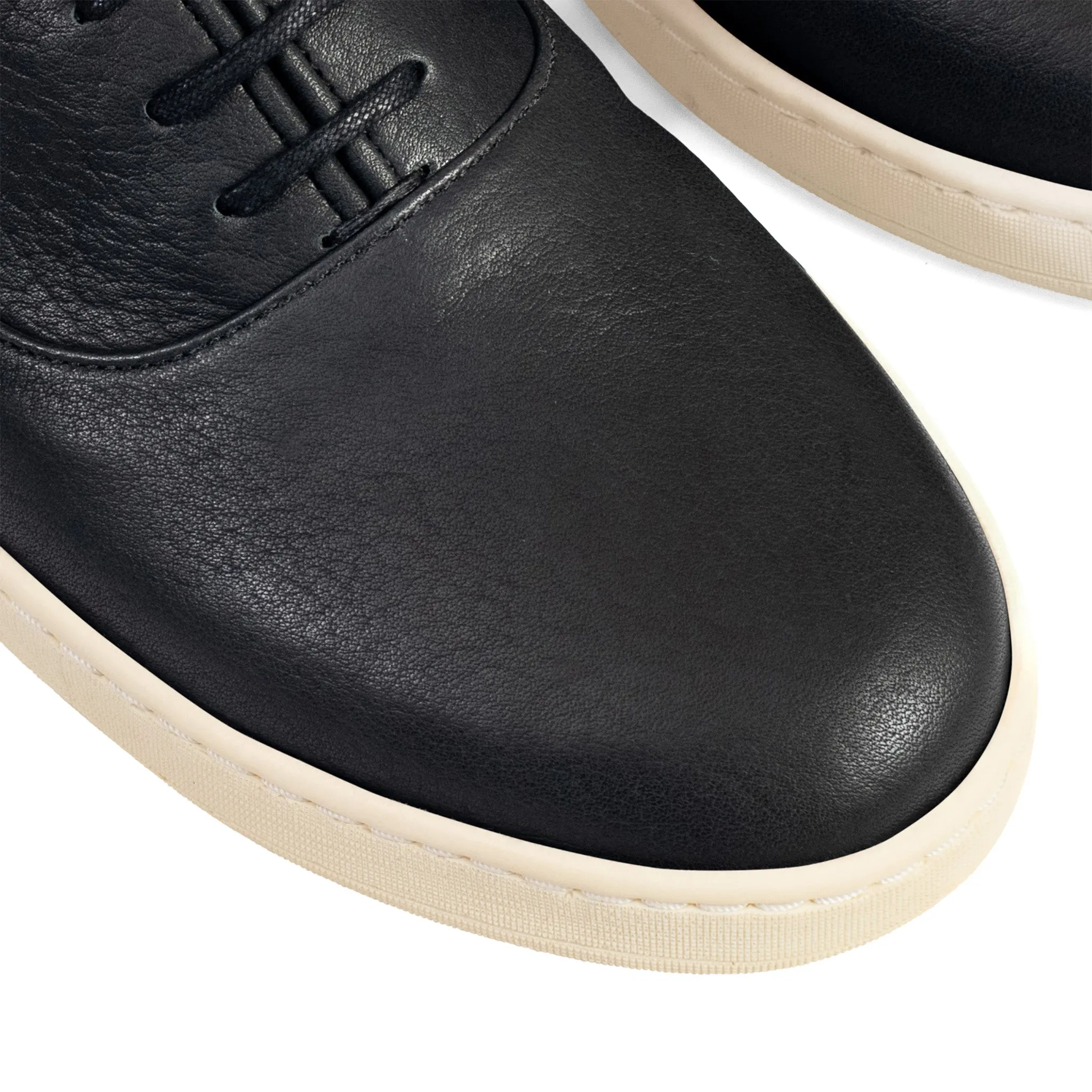 Abbey Oxford Non Doublé - Noir Horween Dearborn