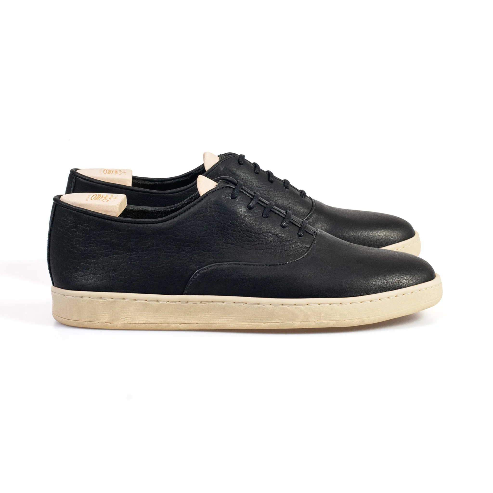 Abbey Oxford Non Doublé - Noir Horween Dearborn