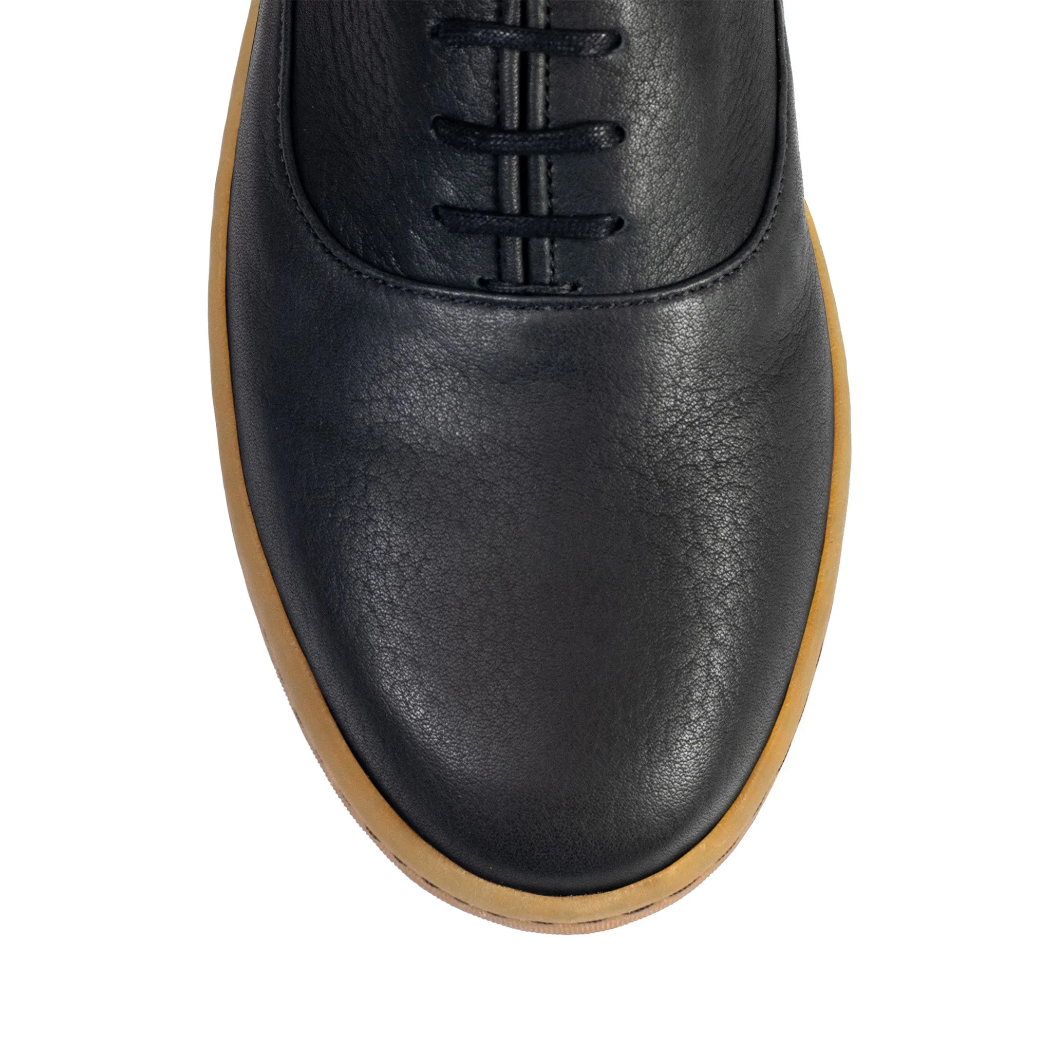 Abbey Oxford Non Doublé - Noir Horween Dearborn