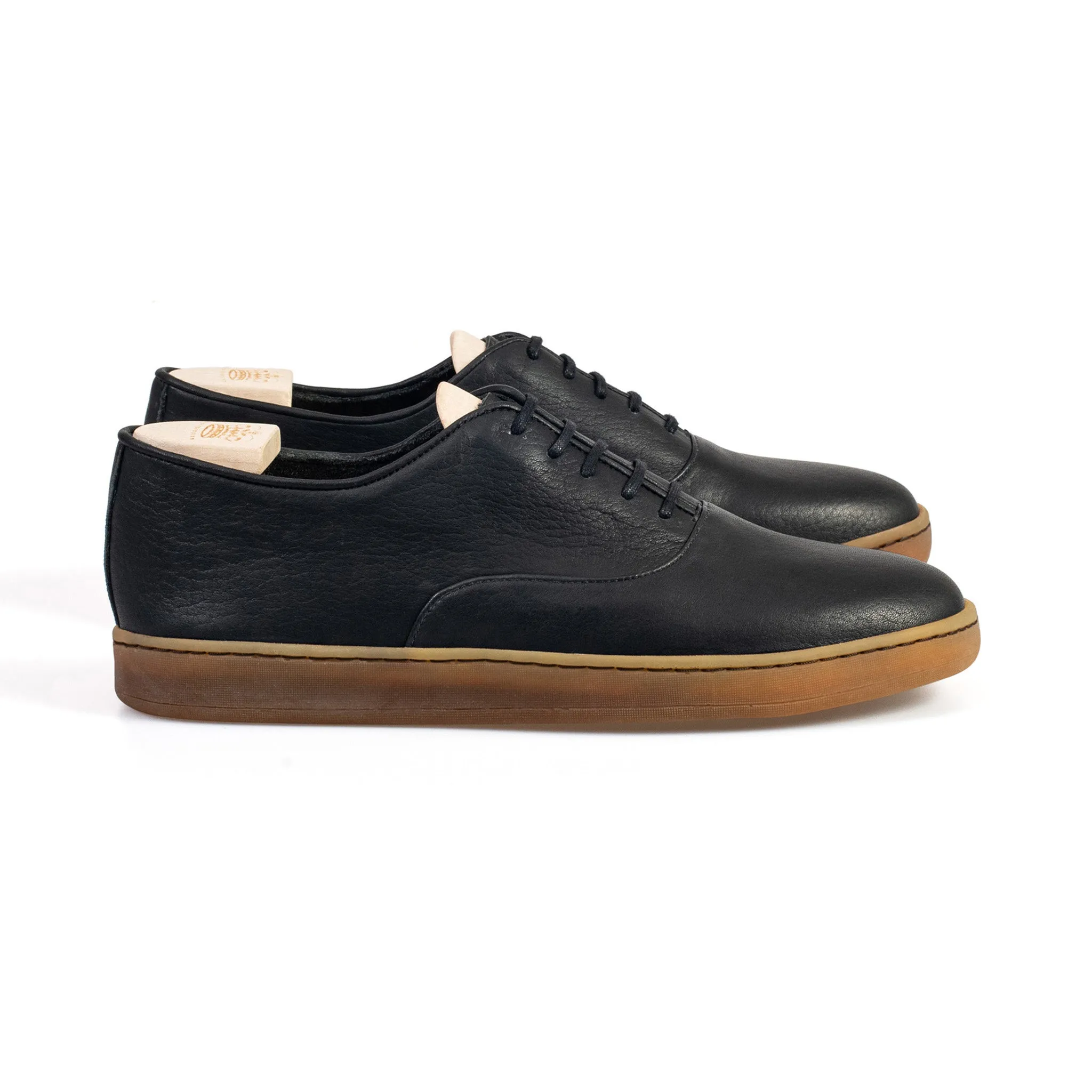 Abbey Oxford Non Doublé - Noir Horween Dearborn