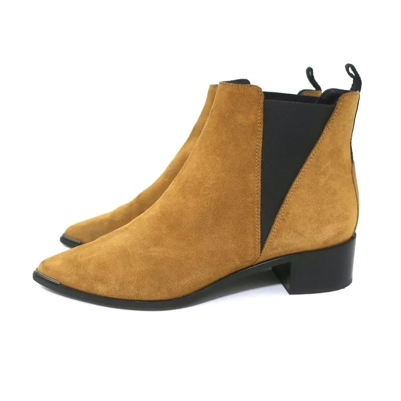 Bottes chelsea Jensen en daim marron pointure 39 à bout pointu Acne Studios