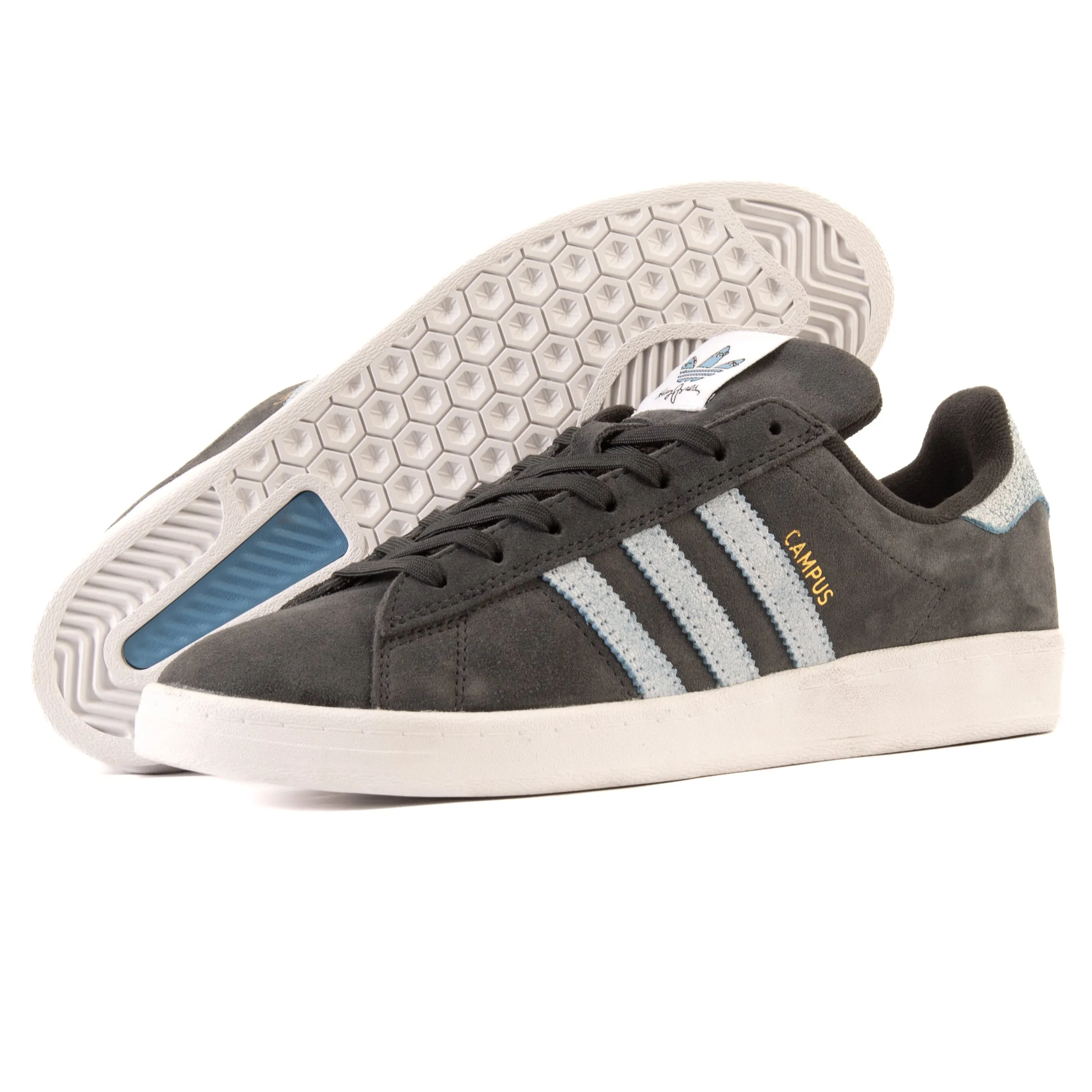 Adidas - Henry Jones x Campus ADV (Carbone/Blanc nuage/Bleu clair) Chaussures Adidas