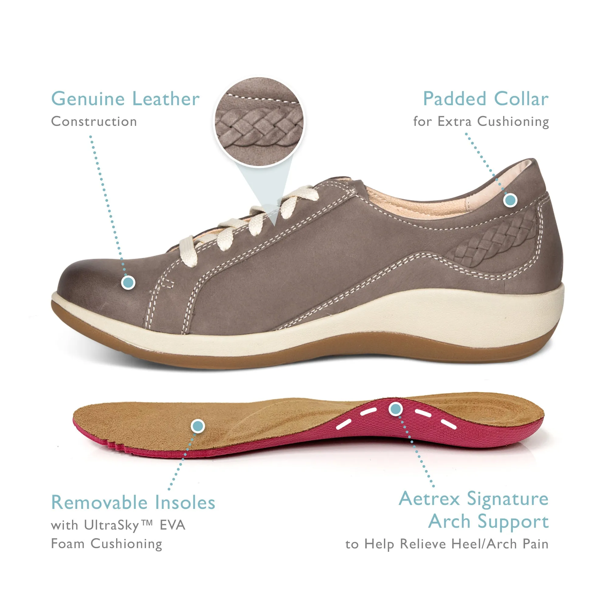 AETREX DANA OXFORD À LACETS