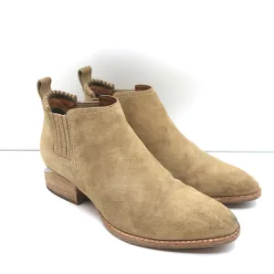 Bottes chelsea Alexander Wang Kori en daim beige taille 37 avec talon découpé