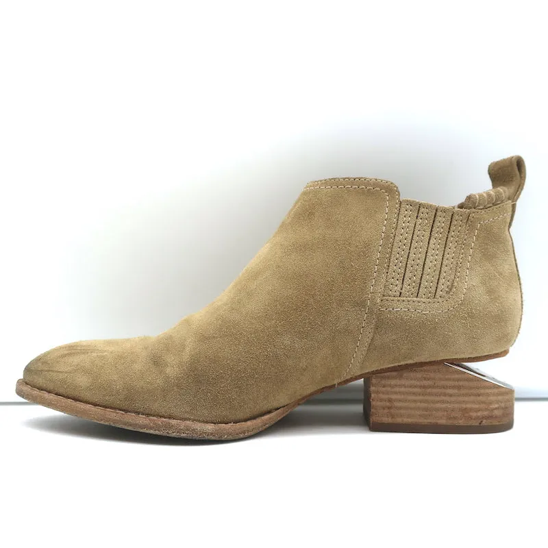 Bottes chelsea Alexander Wang Kori en daim beige taille 37 avec talon découpé