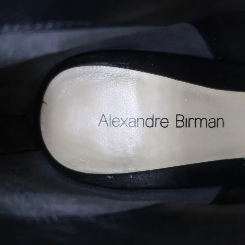 Bottes chelsea Alexandre Birman Plateforme en daim noir Taille 7 Bottines à talon haut