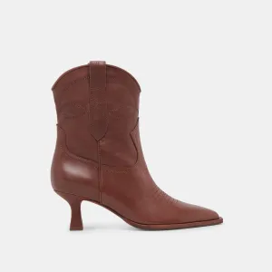 BOTTILLONS ANGEL EN CUIR CHOCOLAT