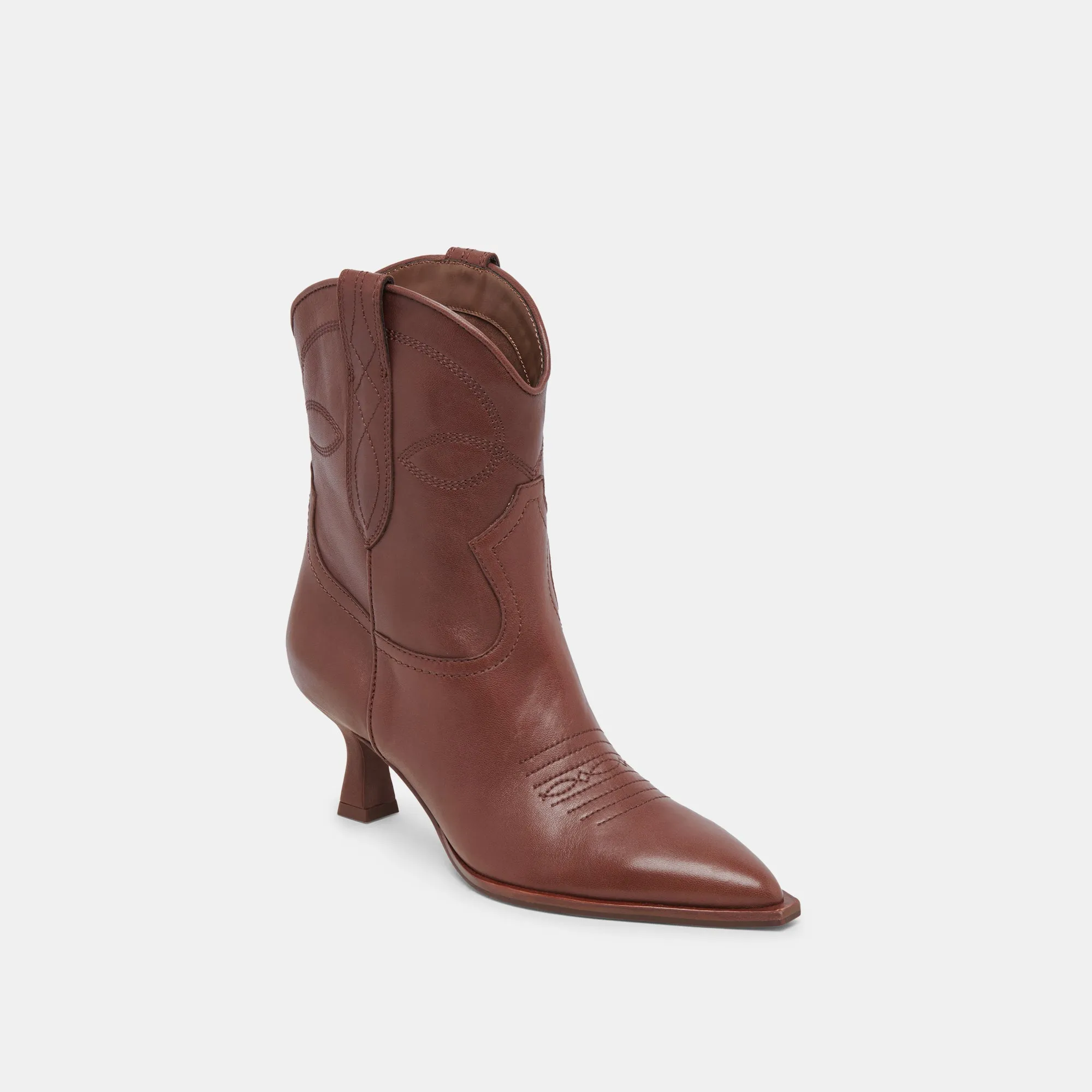 BOTTILLONS ANGEL EN CUIR CHOCOLAT
