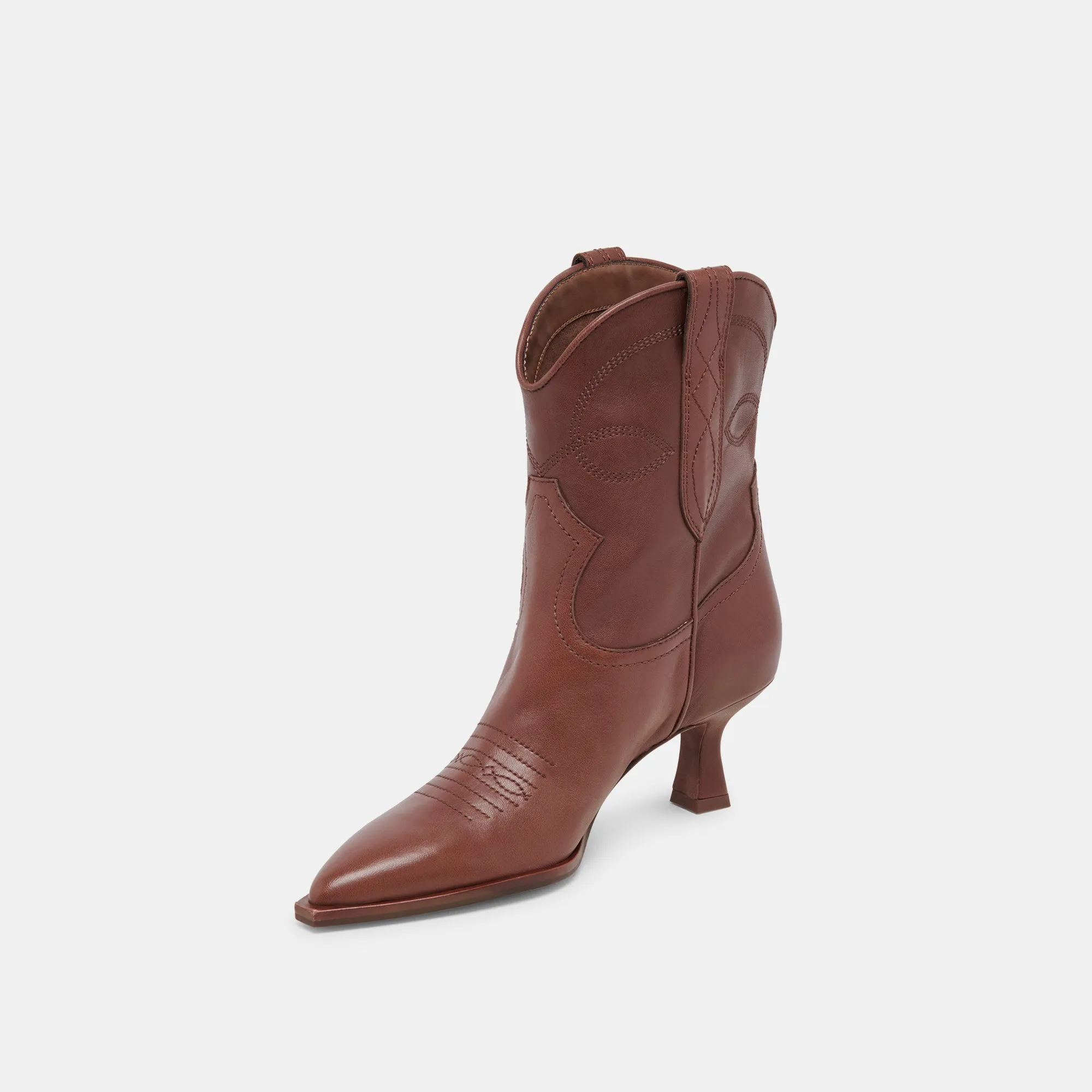 BOTTILLONS ANGEL EN CUIR CHOCOLAT