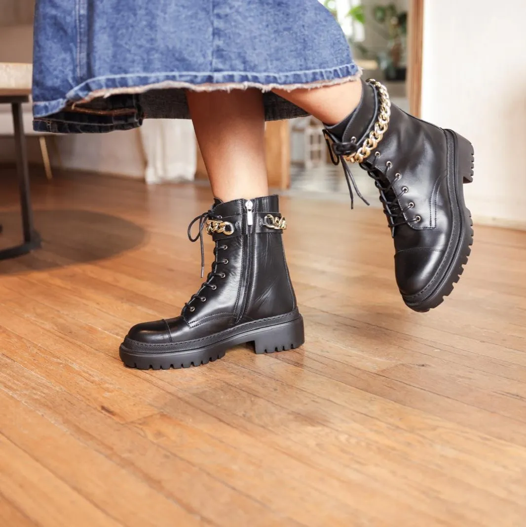 Anna - Cuir noir