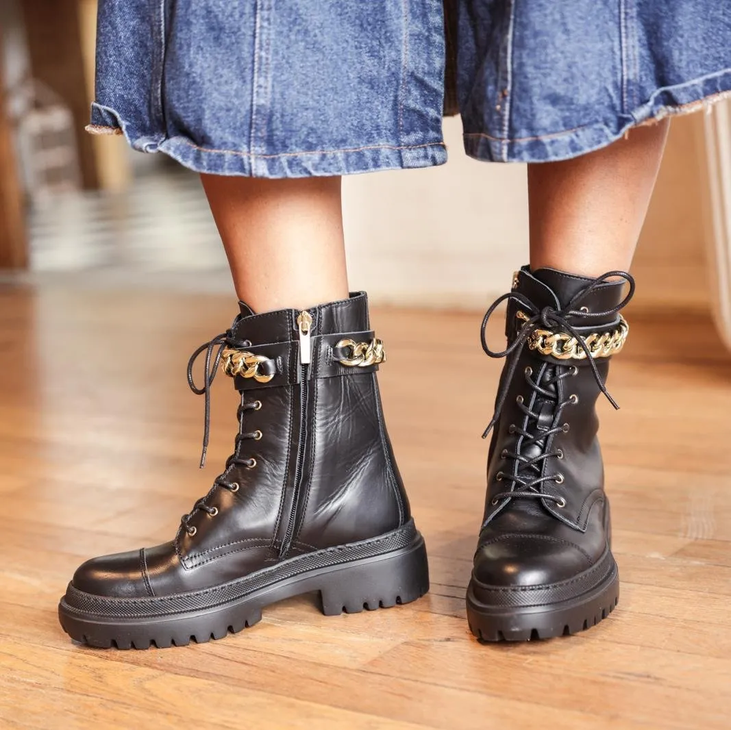 Anna - Cuir noir