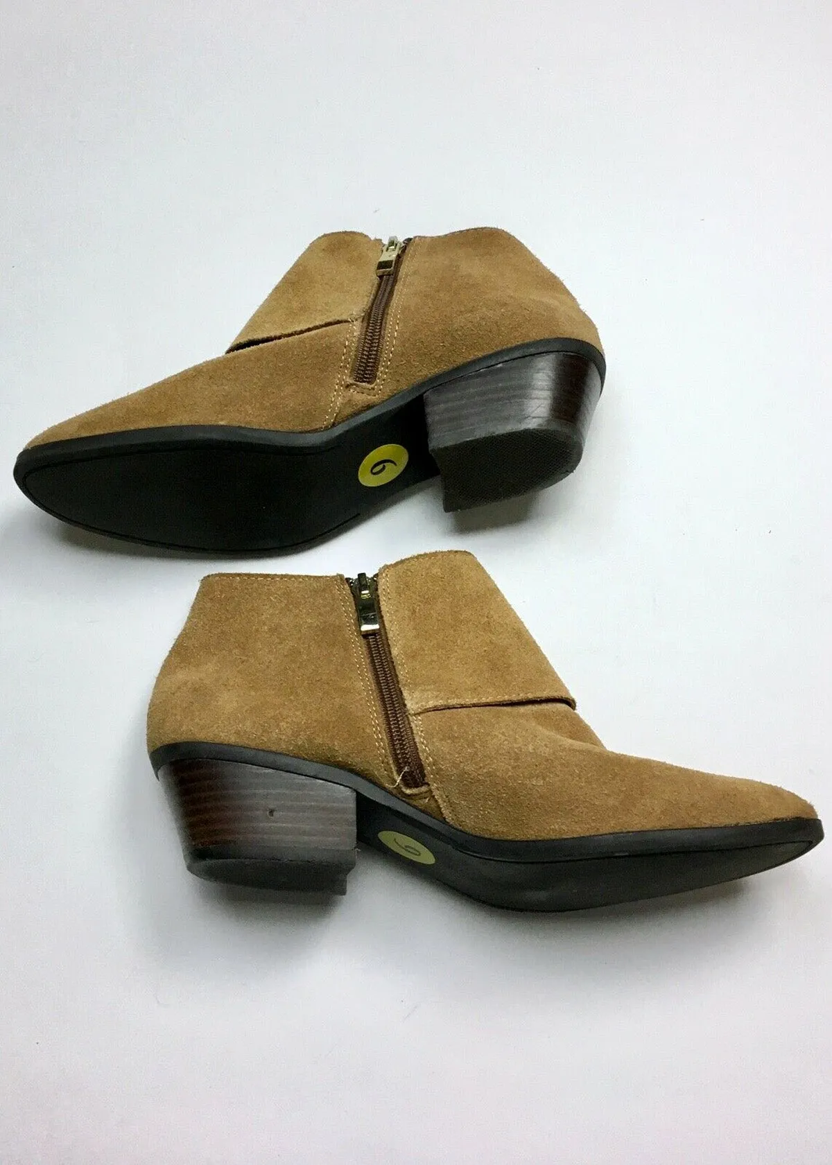 Bottes chelsea en daim beige taille 9