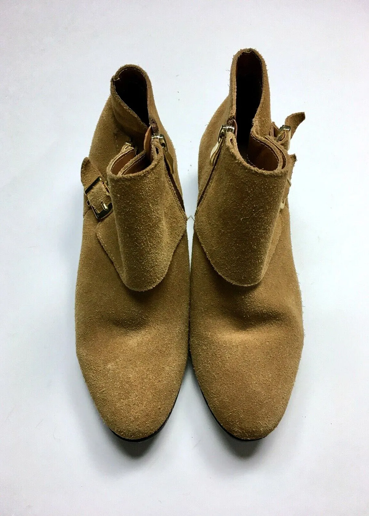 Bottes chelsea en daim beige taille 9