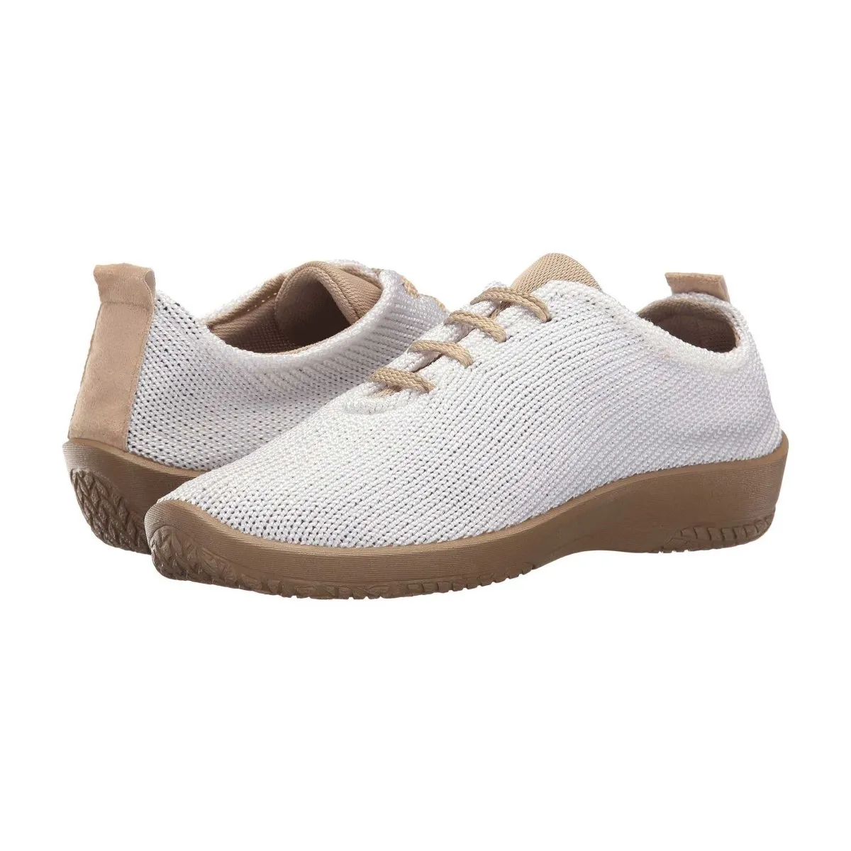 Arcopedico Femme LS Oxford Blanc/Beige Tissu