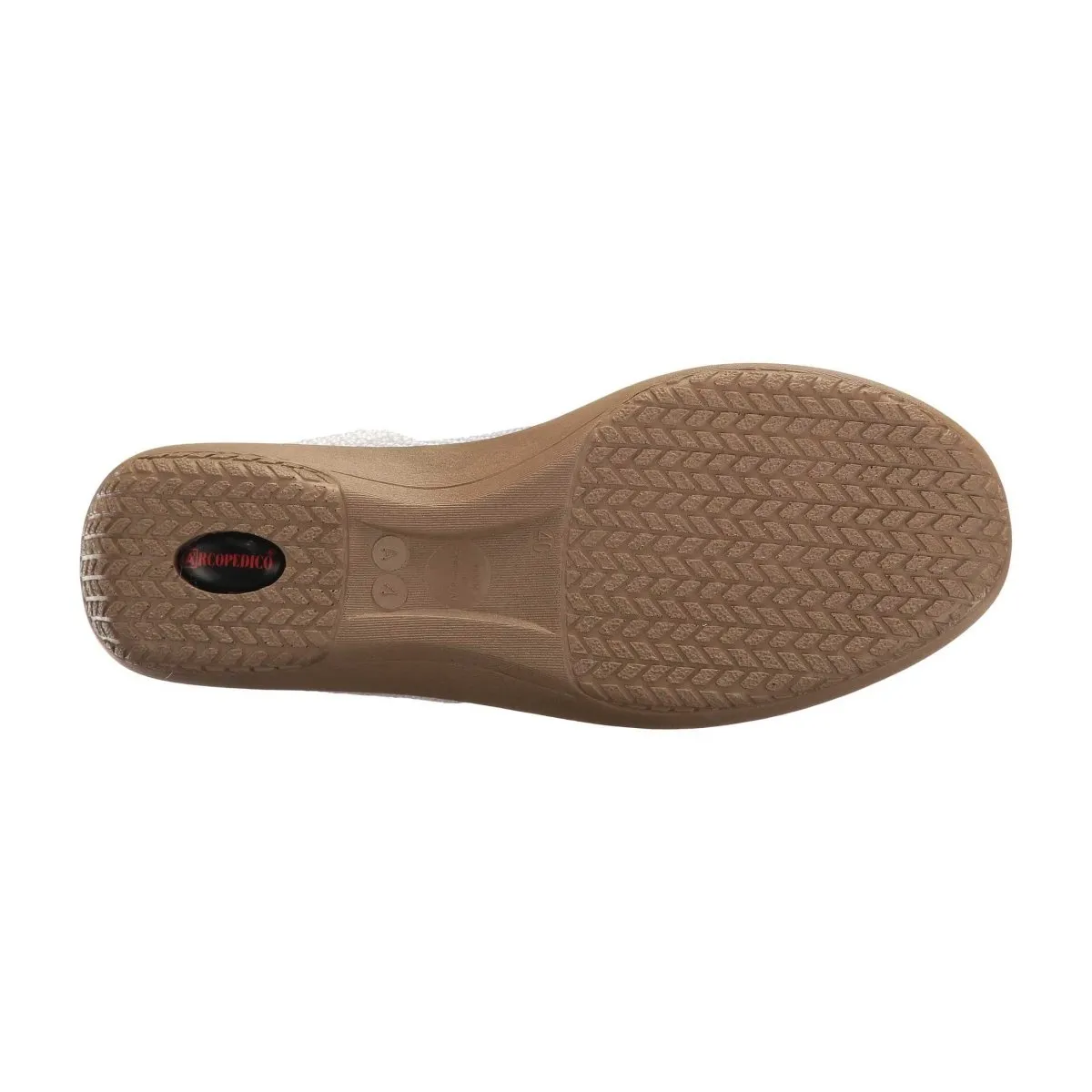 Arcopedico Femme LS Oxford Blanc/Beige Tissu