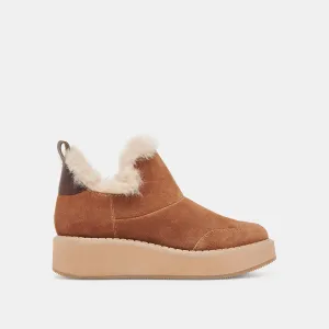 ARDY PLUSH H2O BOOTIES SUÈDE NOIX DE PÉCAN