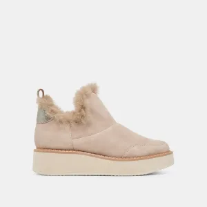 ARDY PLUSH H2O CHAUSSONS DAIM TAUPE