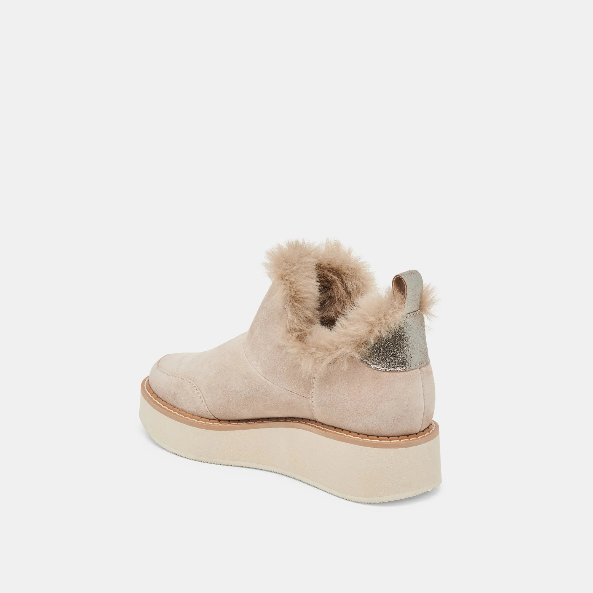 ARDY PLUSH H2O CHAUSSONS DAIM TAUPE