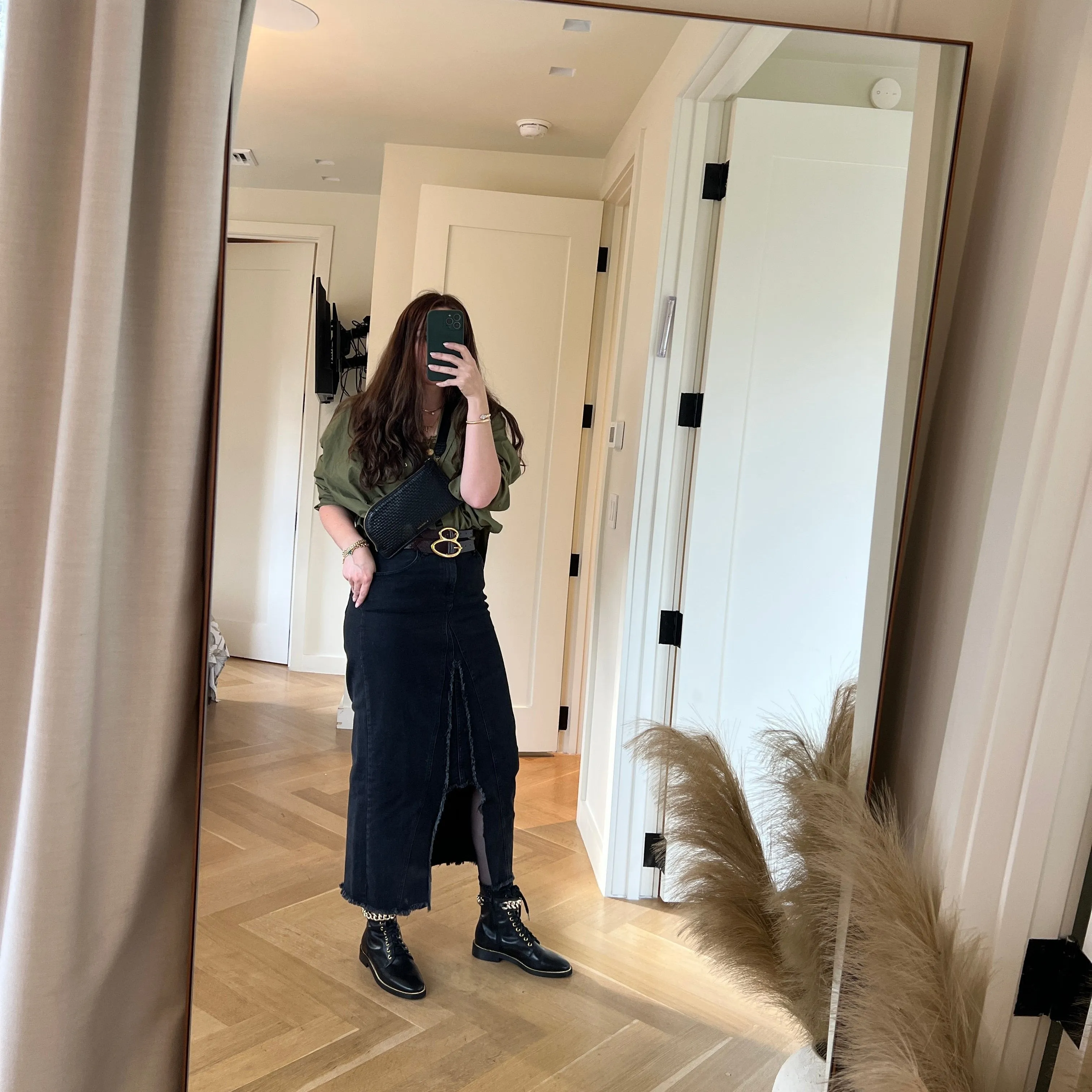 Asti Due Chain - Cuir noir