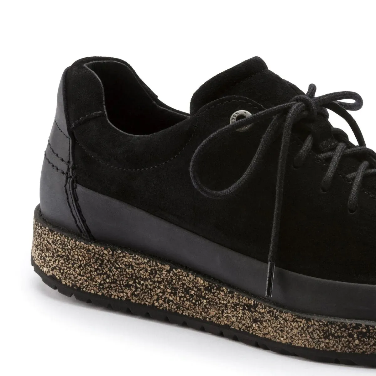 Birkenstock Femmes Honnef Bas Noir Suède Chaussures Birkenstock