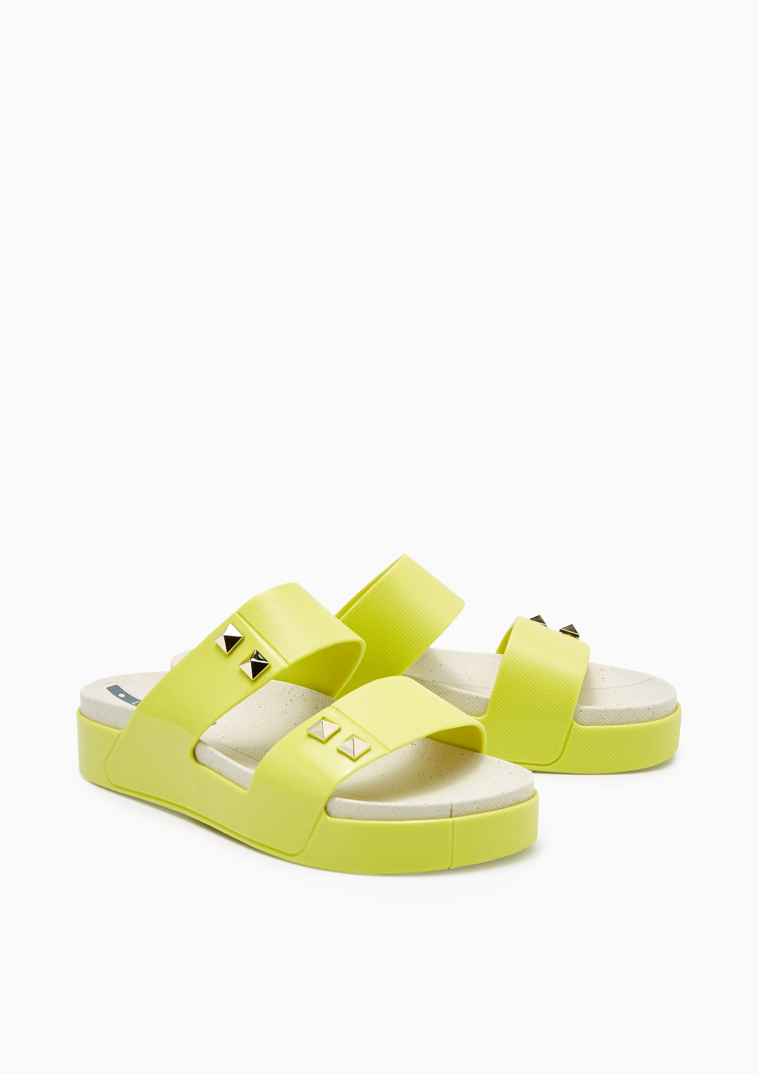 Sandales plates Boronia vert clair