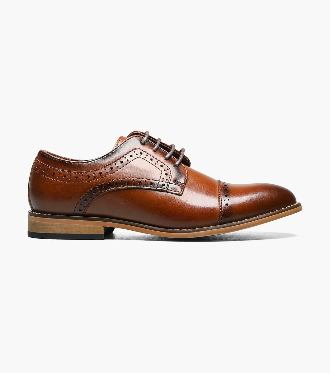 BOYS DICKINSON Oxford à bout capuchon - Cognac