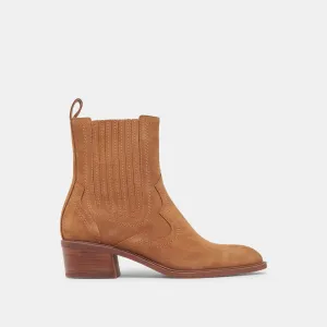 BRYLEE Bottines H2O en daim marron