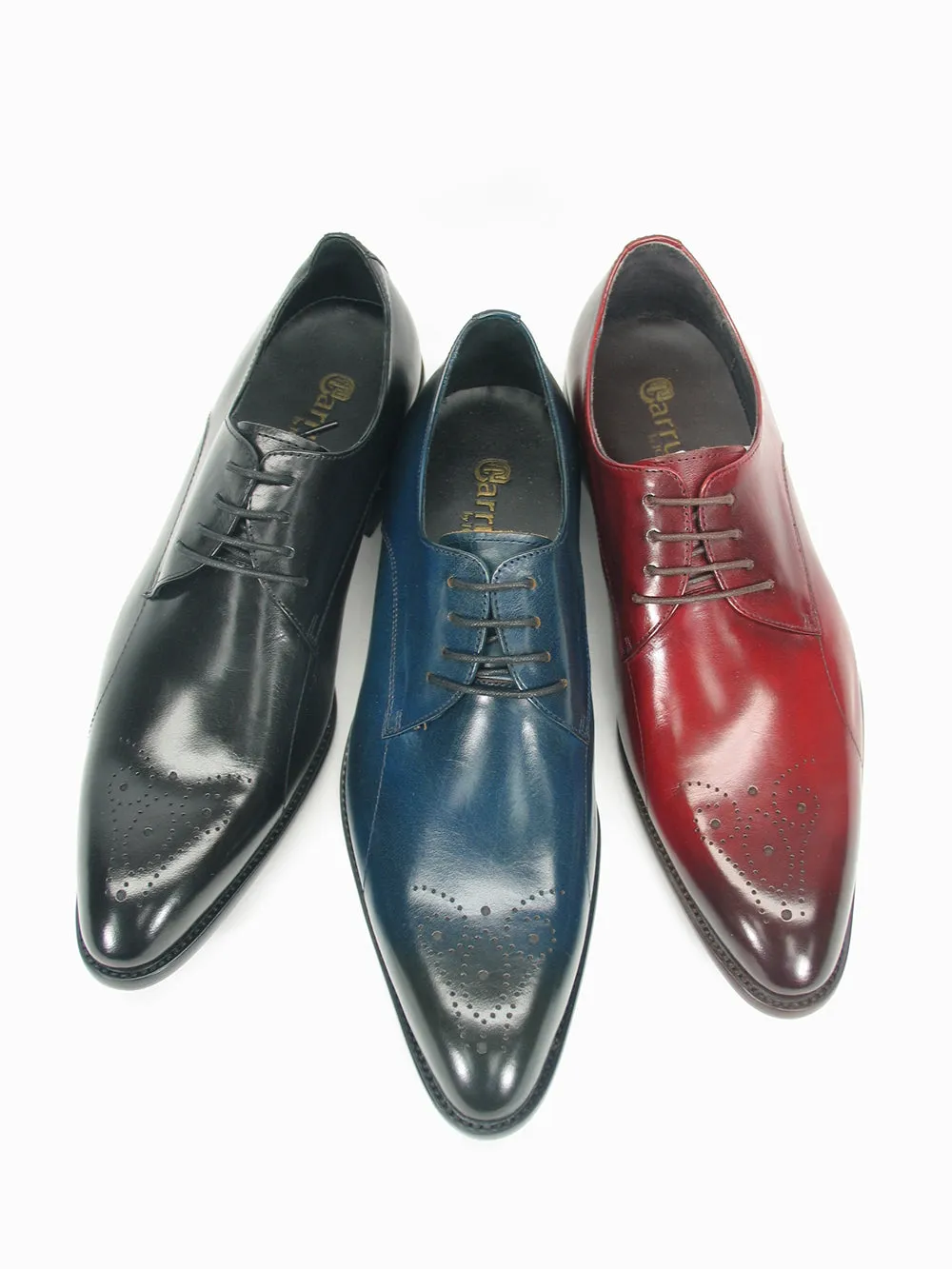 Carrucci KS479-04 Oxford à lacets Signature - Bordeau