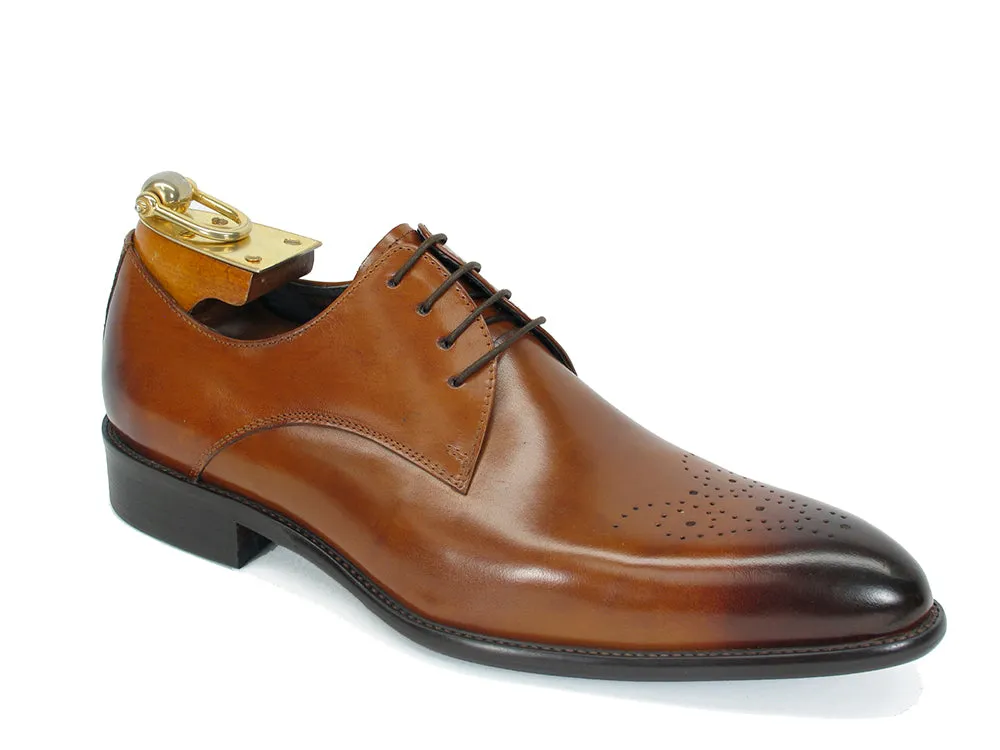 Carrucci KS479-04 Oxford à lacets Signature - Cognac