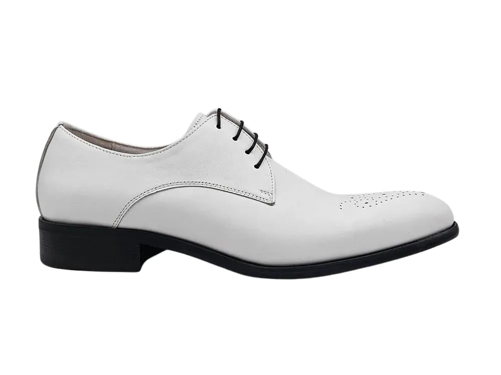 Carrucci KS479-04 Oxford à lacets Signature - Blanc