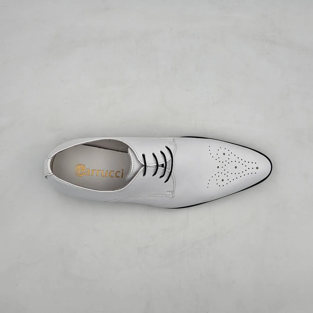 Carrucci KS479-04 Oxford à lacets Signature - Blanc