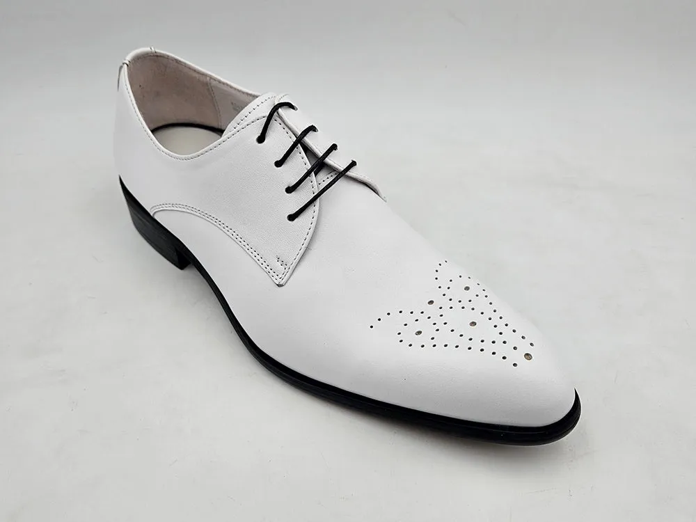 Carrucci KS479-04 Oxford à lacets Signature - Blanc