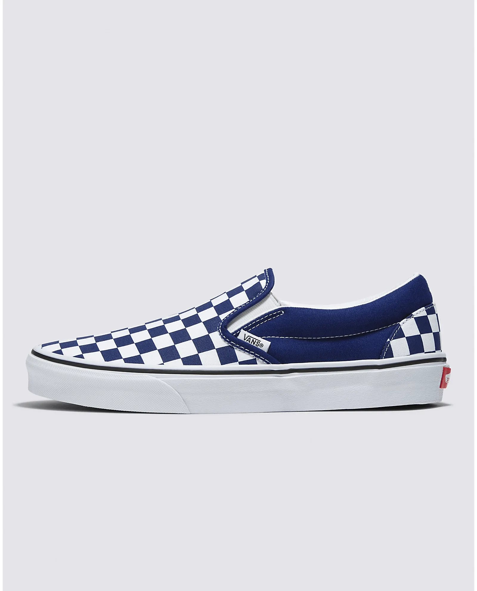 Chaussure à enfiler à motif damier
