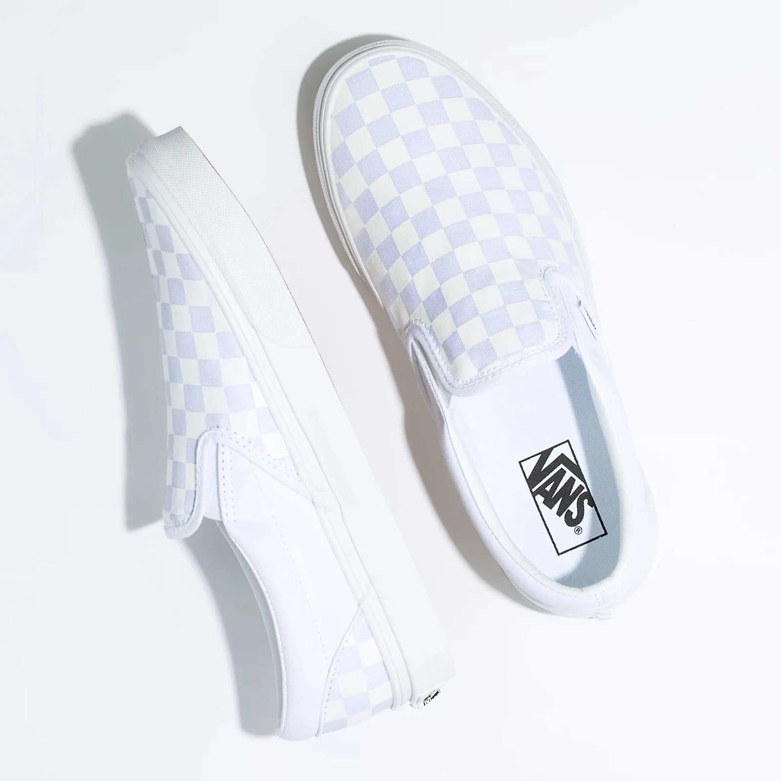 Chaussure à enfiler à motif damier