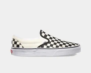 Chaussure à enfiler à motif damier