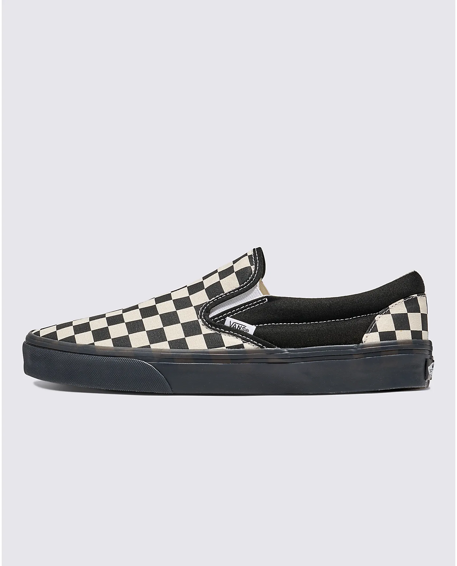 Chaussure à enfiler à motif damier