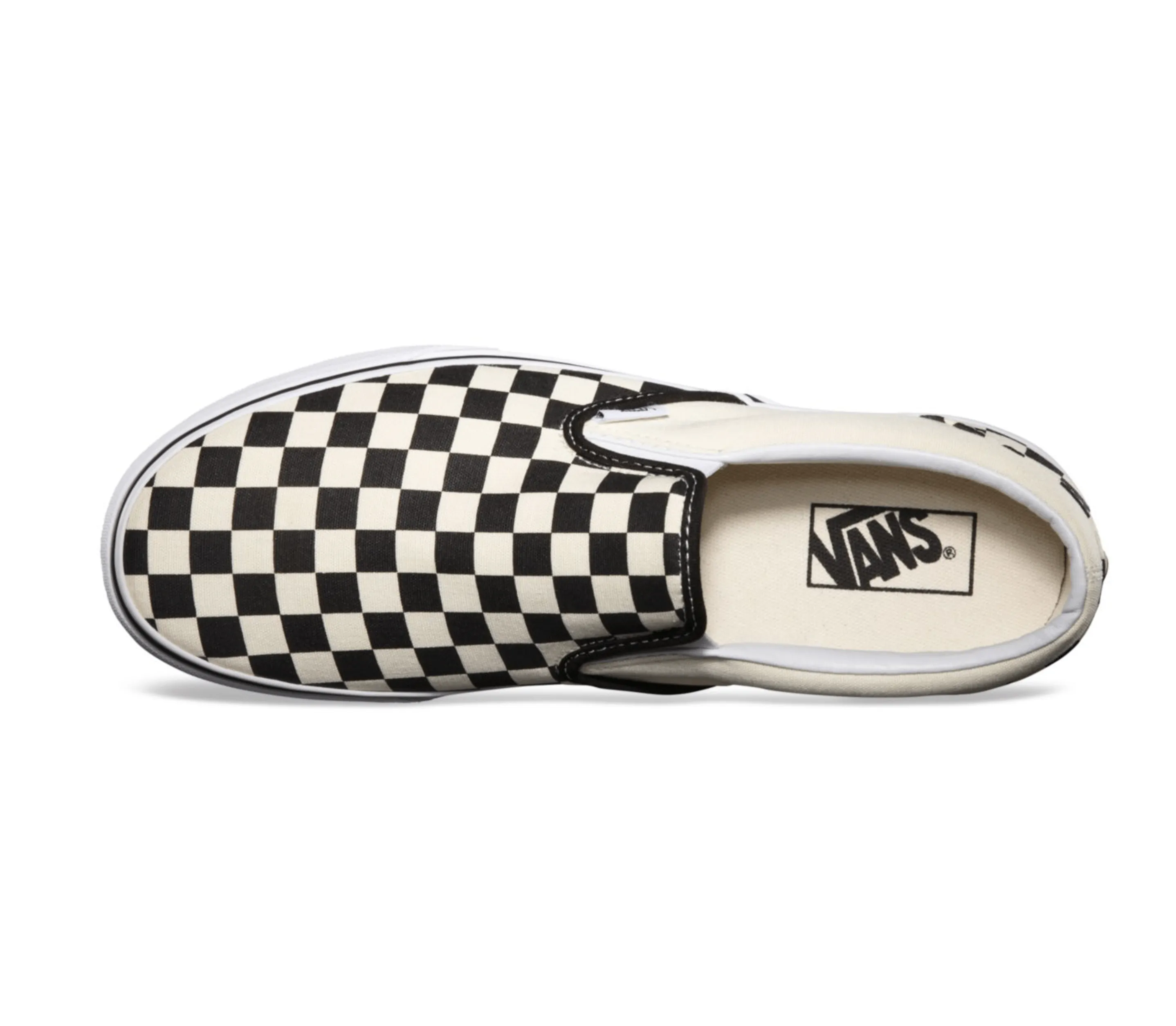 Chaussure à enfiler à motif damier