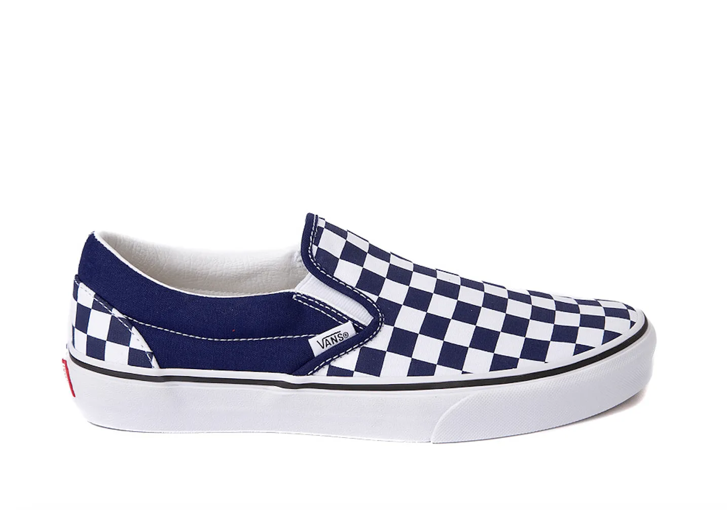 Chaussure à enfiler à motif damier