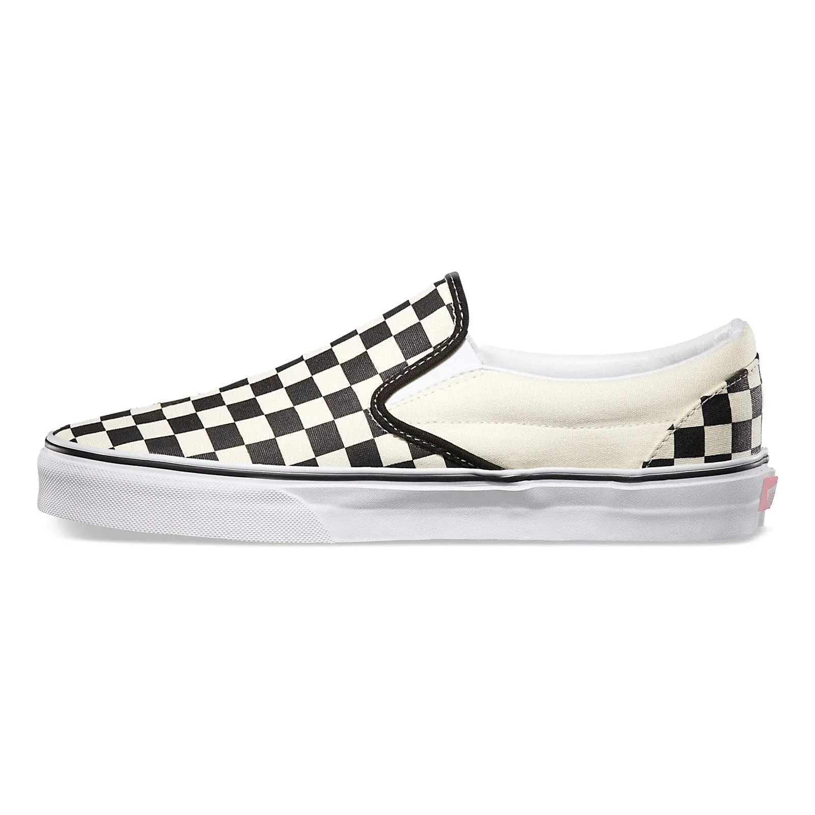 Chaussure à enfiler à motif damier