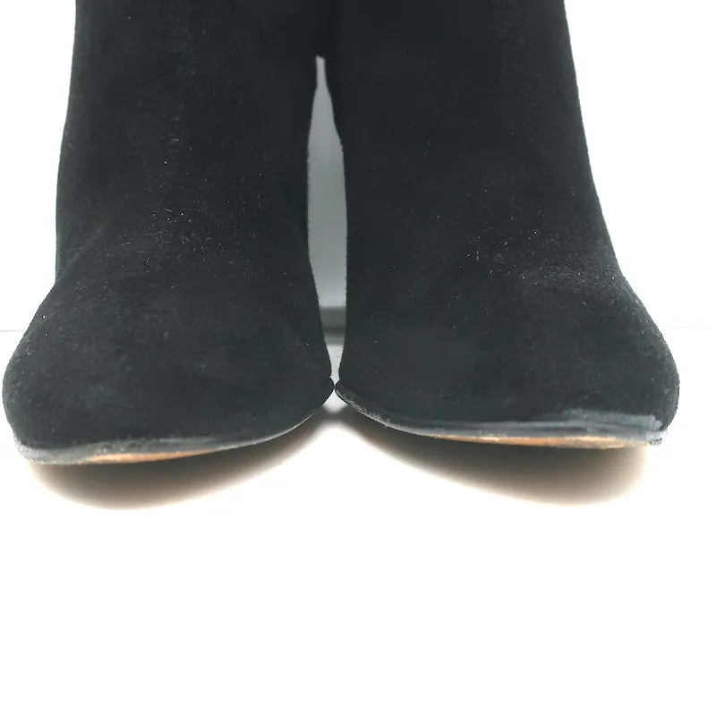 Bottes chevilles Chloe en daim noir Taille 41 Bottines à talon haut