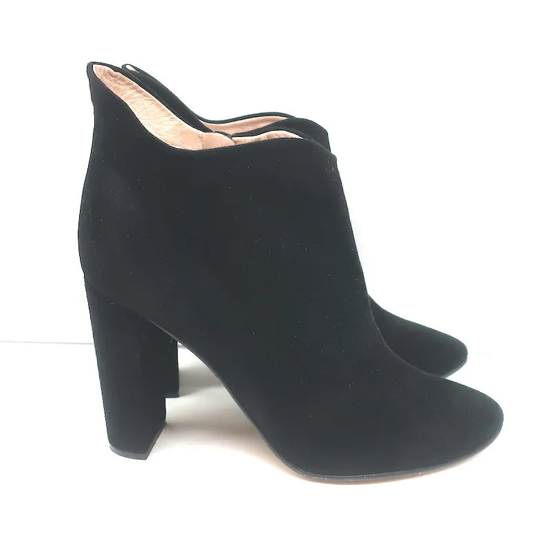 Bottes chevilles Chloe en daim noir Taille 41 Bottines à talon haut