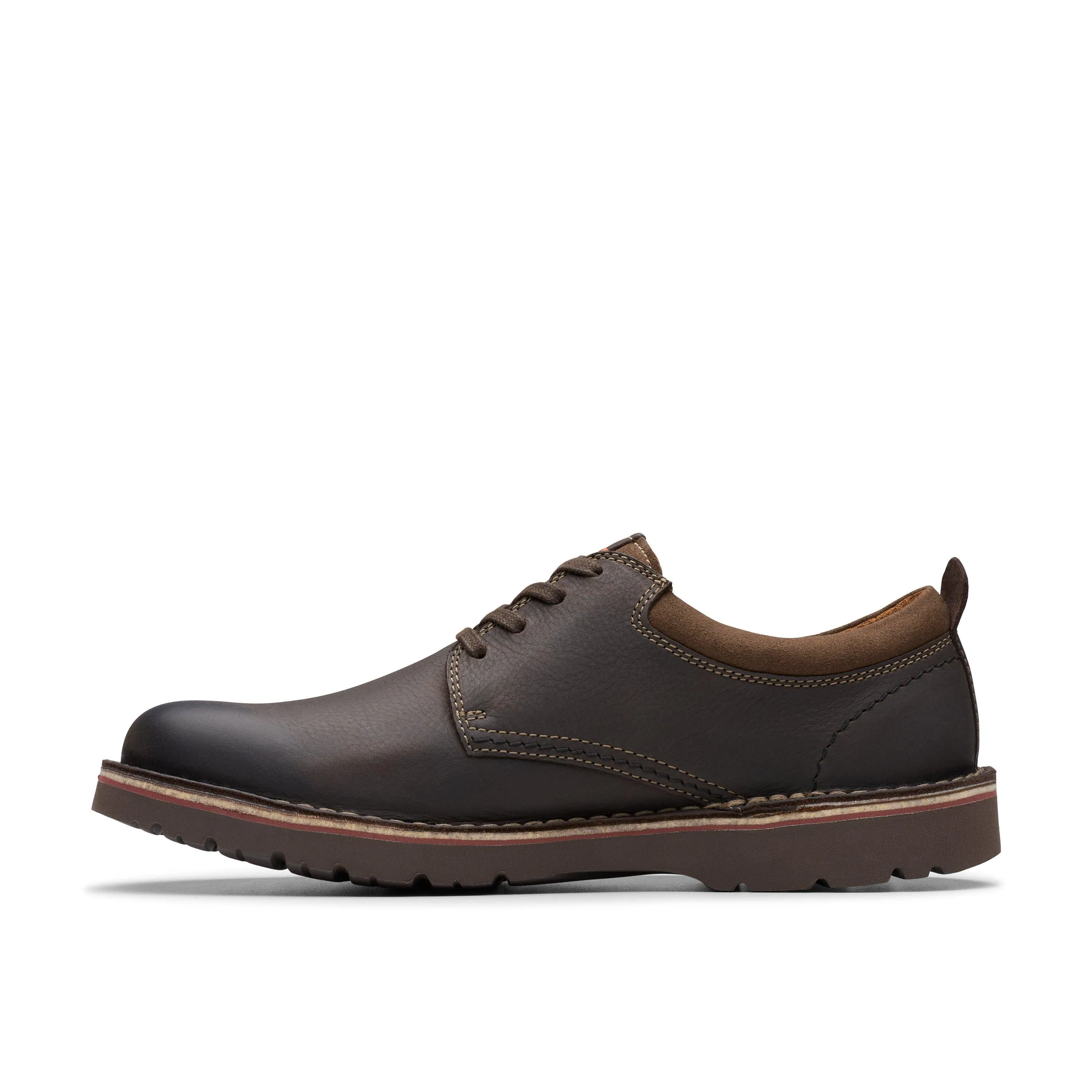 Clarks Eastridge Bas en Cuir Marron