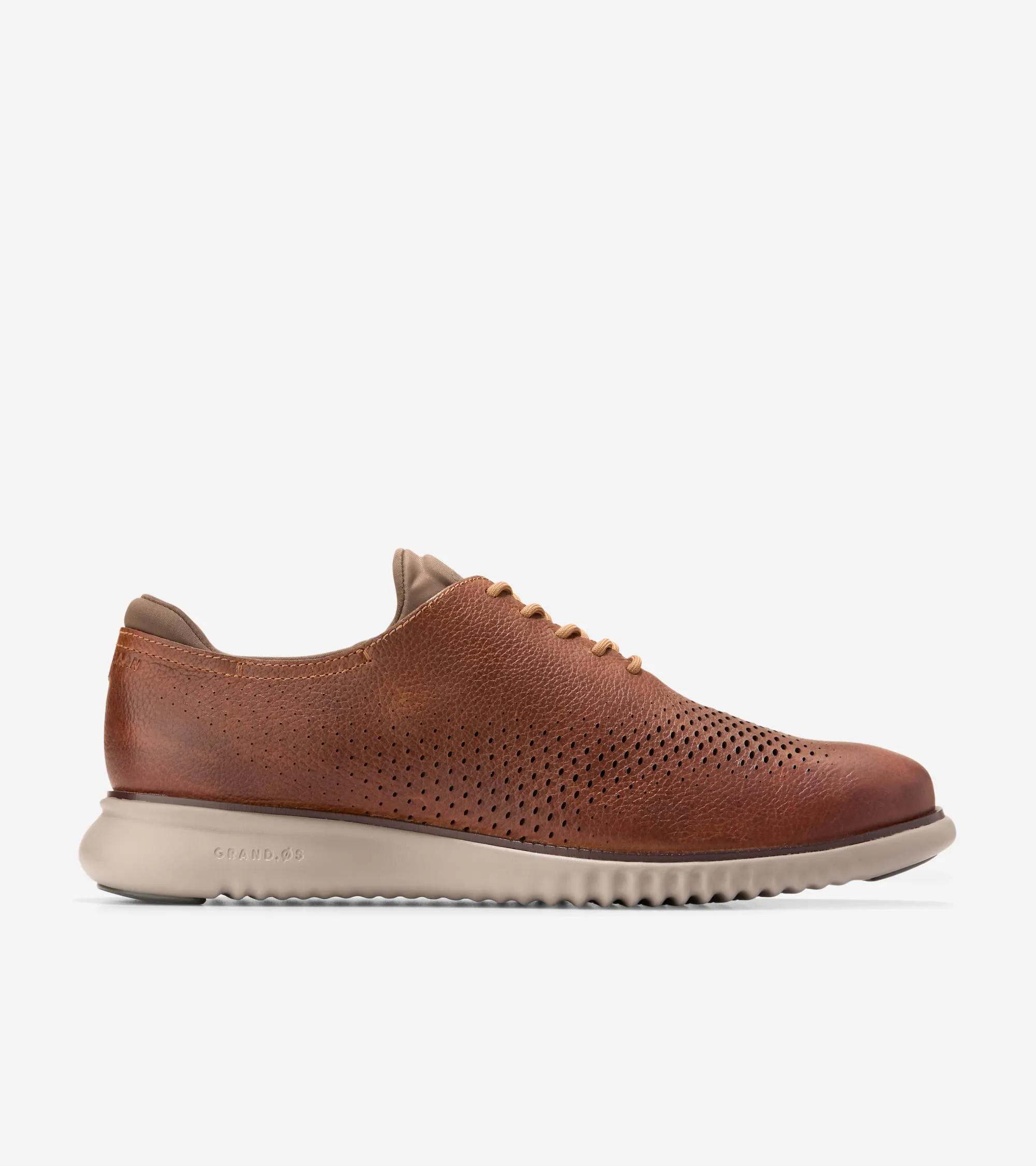 Cole Haan Chaussures Homme 2.ZEROGRAND Oxford à Bout Effilé Doublé avec Motif Aile Laser