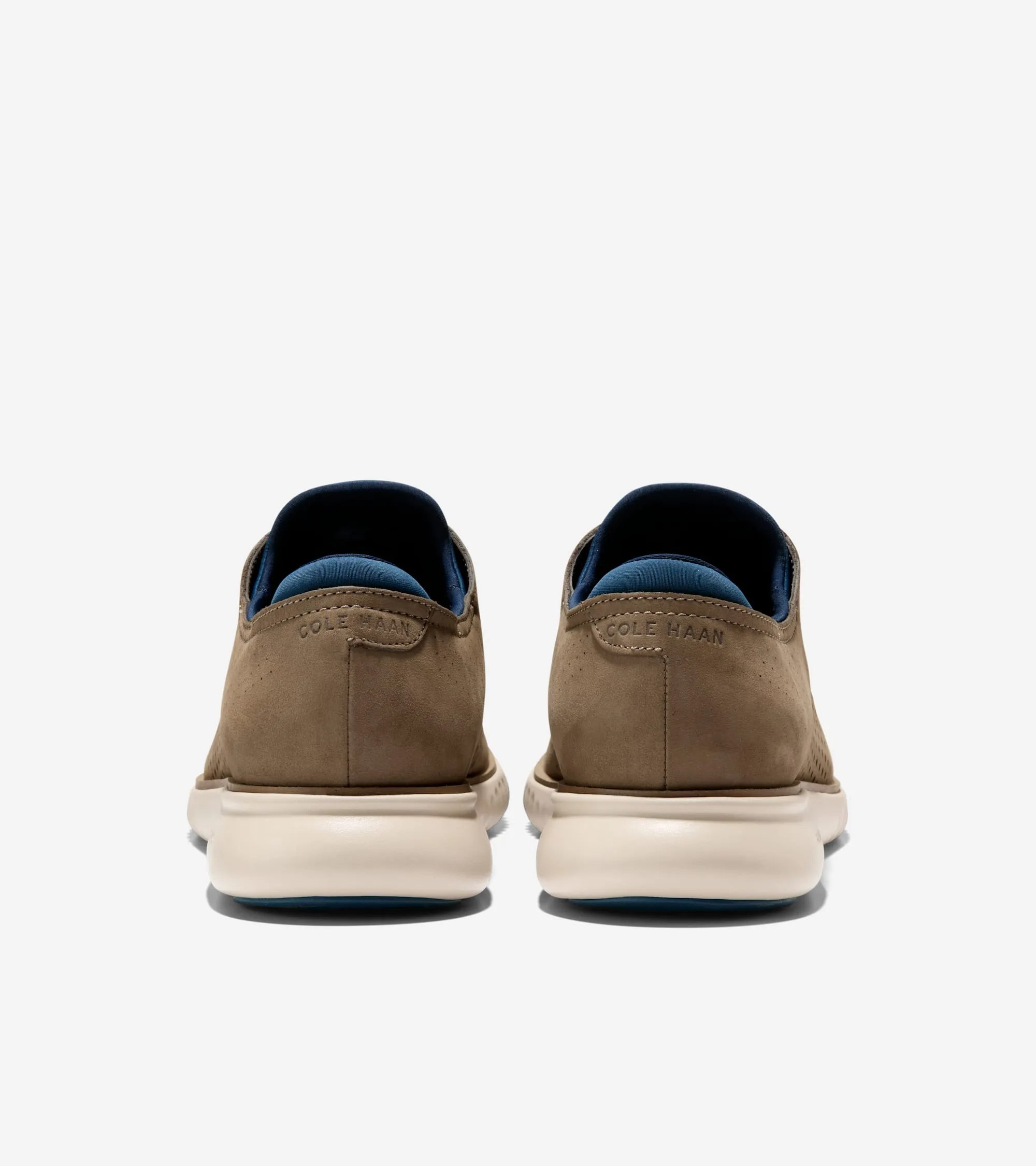 Cole Haan Chaussures Homme 2.ZEROGRAND Oxford à Bout Effilé Doublé avec Motif Aile Laser