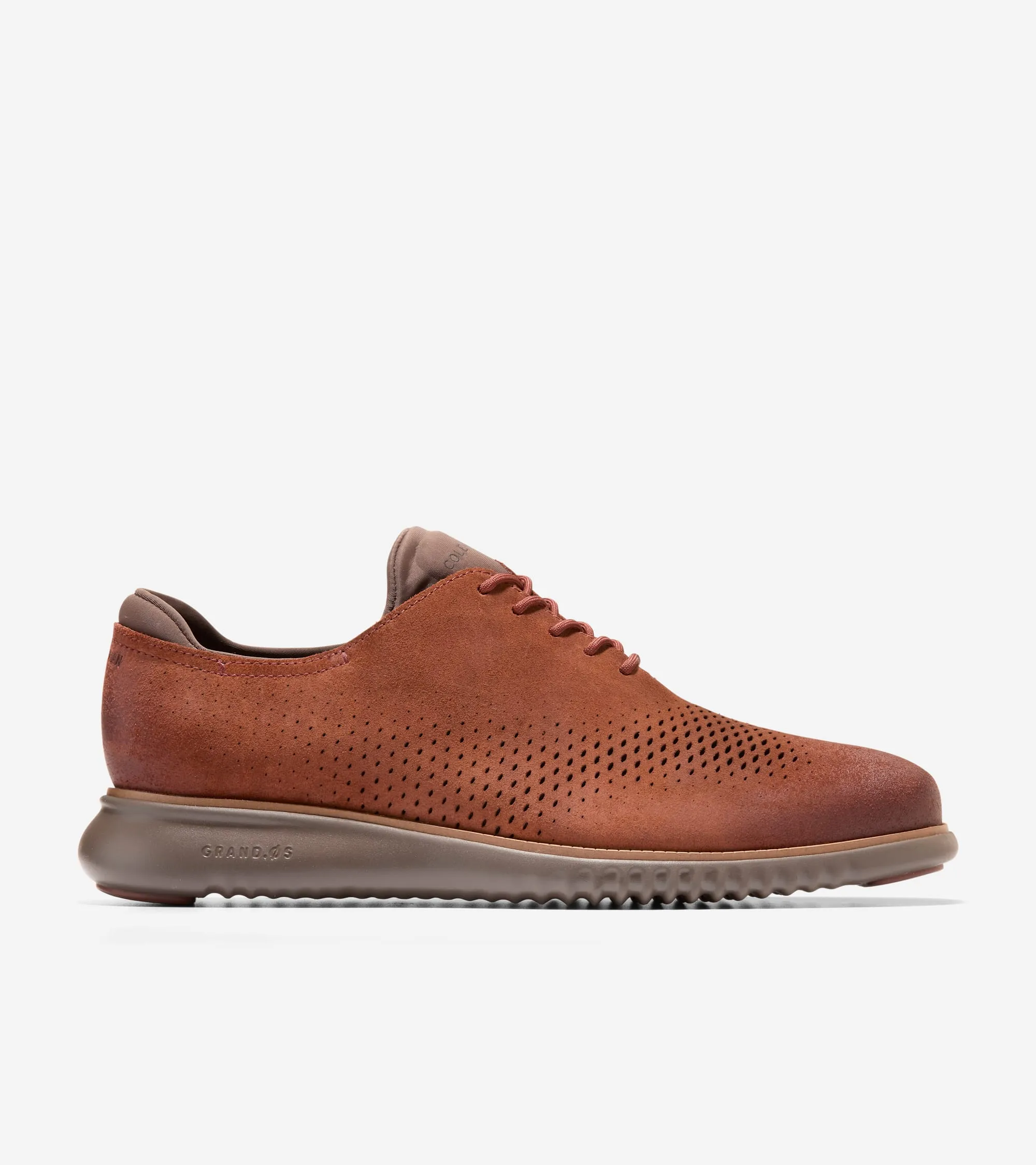 Cole Haan Chaussures Homme 2.ZEROGRAND Oxford à Bout Effilé Doublé avec Motif Aile Laser