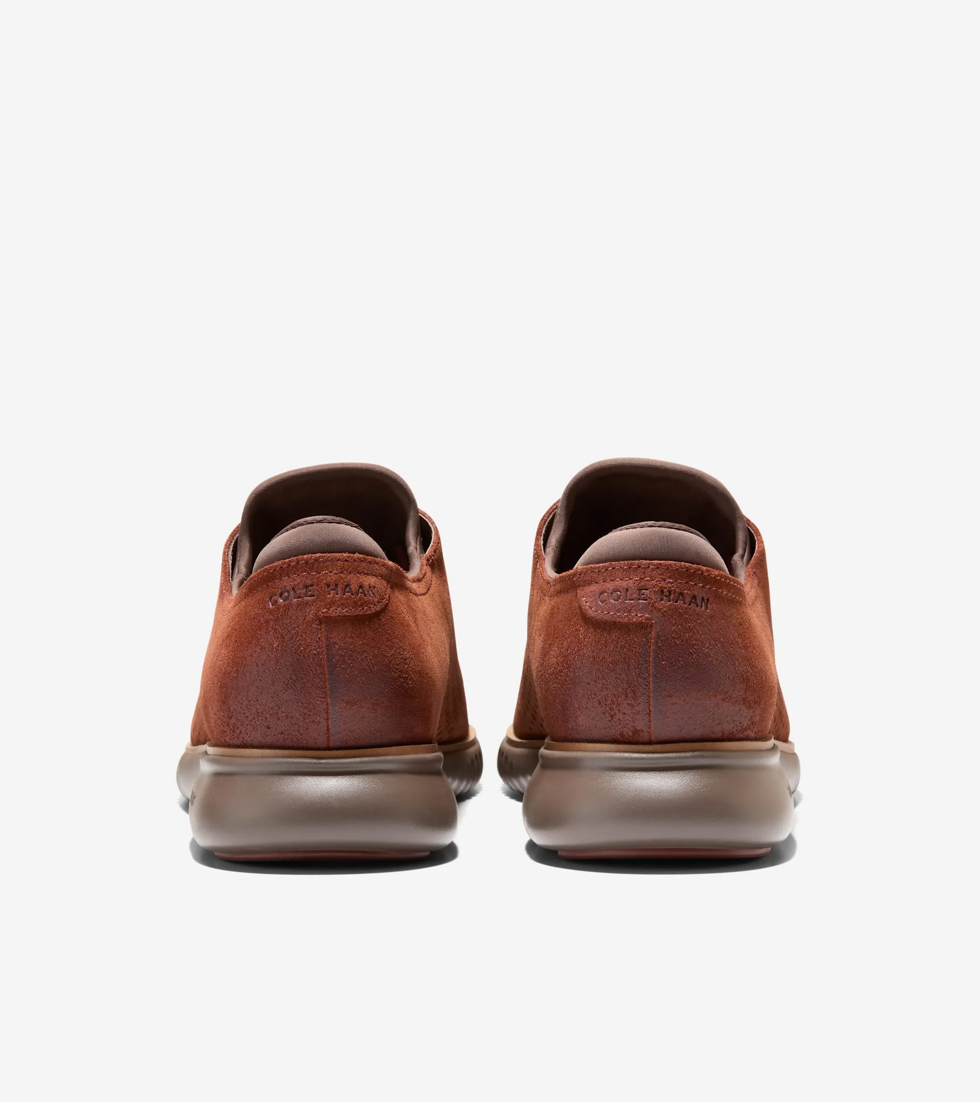 Cole Haan Chaussures Homme 2.ZEROGRAND Oxford à Bout Effilé Doublé avec Motif Aile Laser