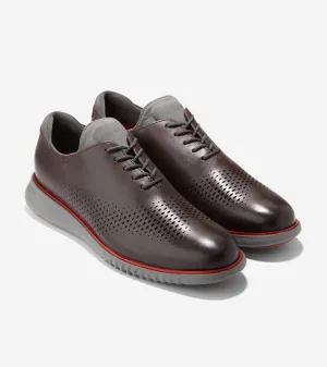 Cole Haan Chaussures Homme 2.ZEROGRAND Oxford à Bout Effilé Doublé avec Motif Aile Laser