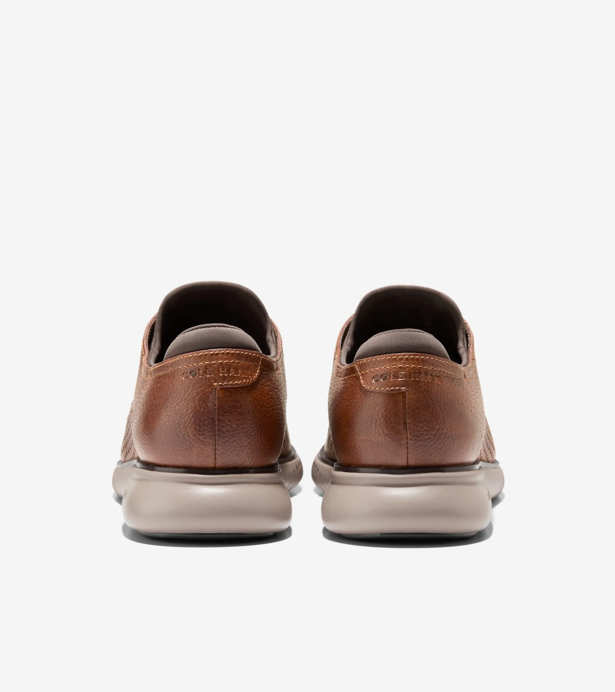 Cole Haan Chaussures Homme 2.ZEROGRAND Oxford à Bout Effilé Doublé avec Motif Aile Laser
