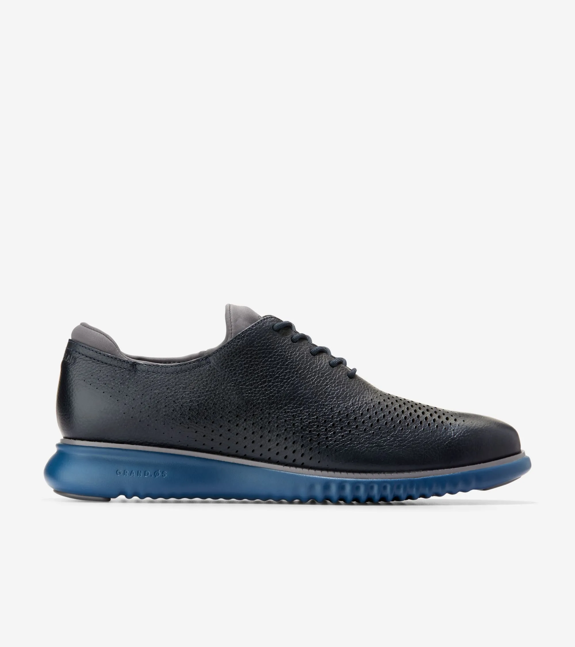 Cole Haan Chaussures Homme 2.ZEROGRAND Oxford à Bout Effilé Doublé avec Motif Aile Laser
